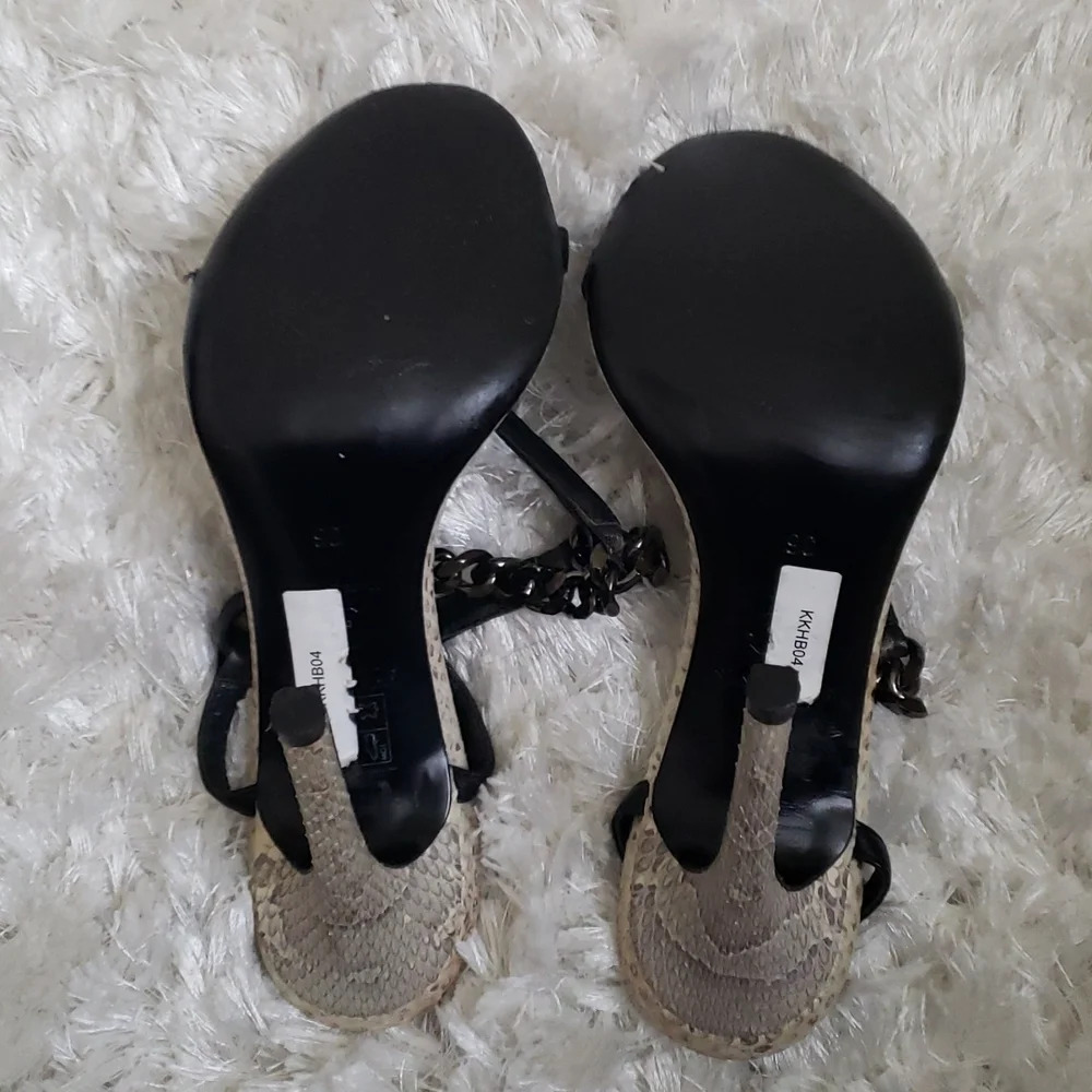 ALLSAINTs made in Italy leather heeled sandals size 6 - Picture 4 of 7